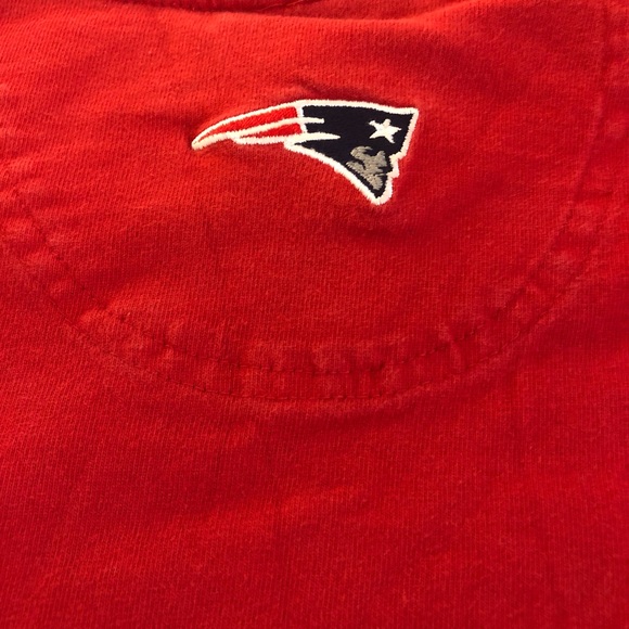 Vintage 1990s NFL New England Patriots thick long sleeve v neck embroidered logo - Picture 10 of 15